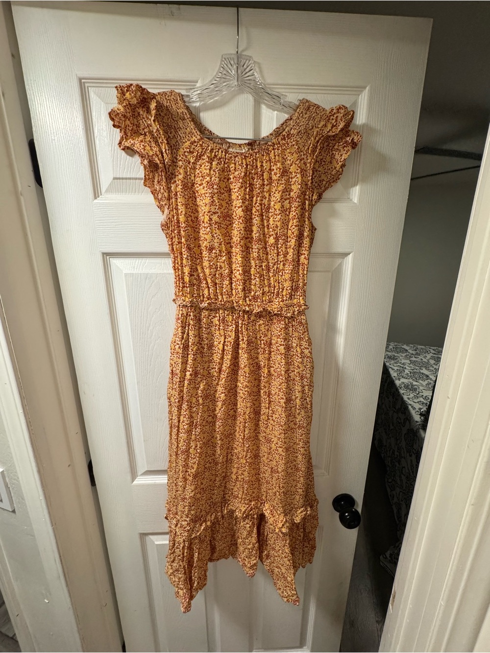 Universal Thread Yellow Floral Midi Dress